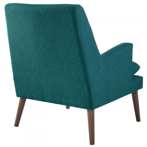 Modern Teal Blue Upholstered Lounge Chair Leisure Modway Furniture - 5