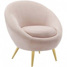 Modern Pink Velvet Accent Chair Circuit