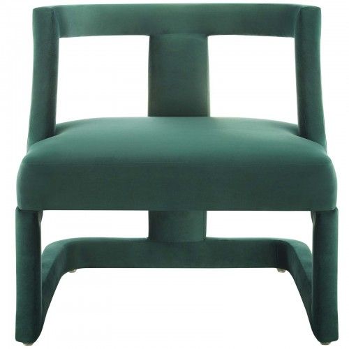 Modern Green Velvet Lounge Armchair Requisite