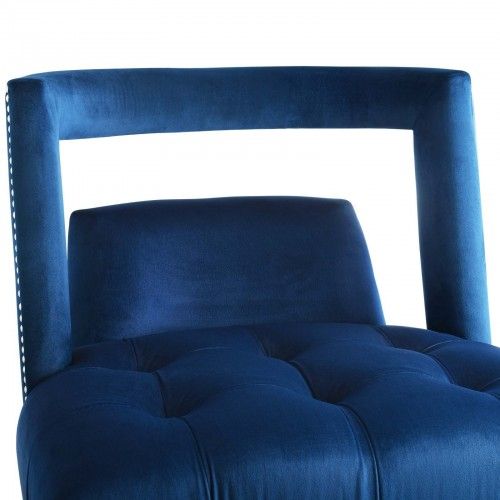 Modern Navy Blue Velvet Armchair Honor