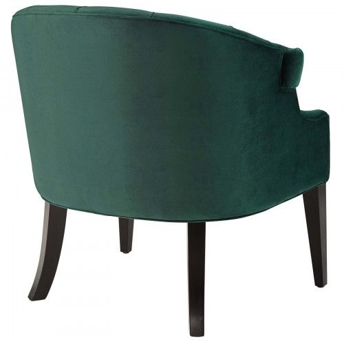 Modern Green Velvet Accent Armchair Precept