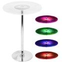Light Up and Height Adjustable Contemporary Bar Table in Multi Spyra