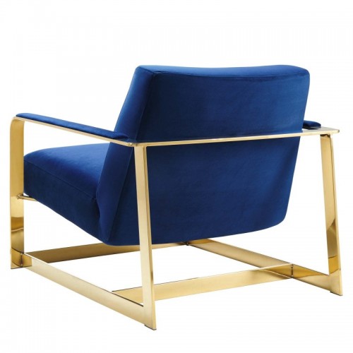 Modern Velvet Accent Chair Seg