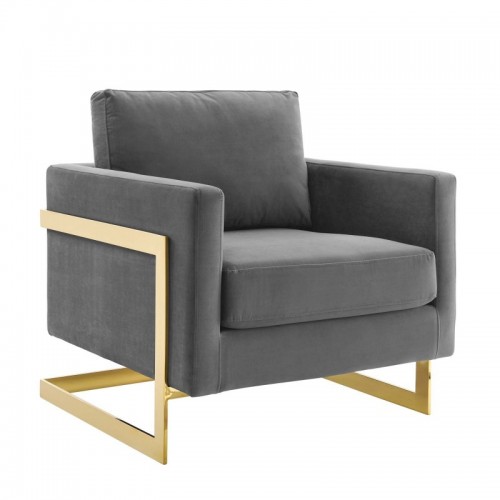 Modern Velvet Accent Chair Posse