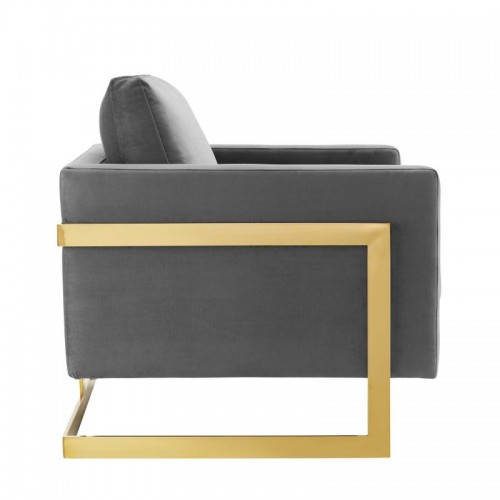 Modern Velvet Accent Chair Posse
