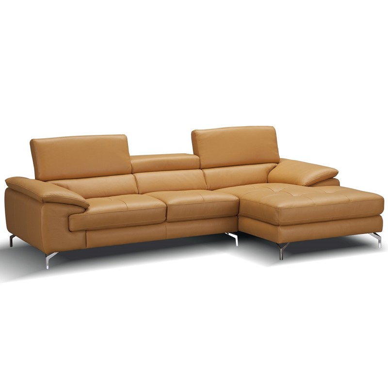 Modern Premium Leather Sectional Sofa, Modern Sectional Leather