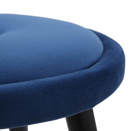 Set of 2 Modern Blue Velvet Counter stools Cavalier