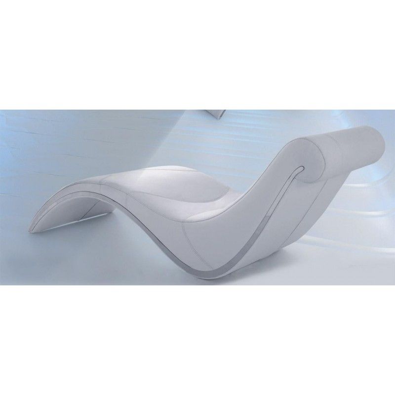 Buy Modern White Leather Chaise Lounge Online Essex