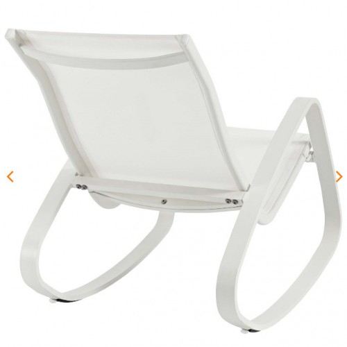 Modern White Outdoor Rocking Chair Rock
