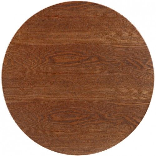Modern Round Walnut Wood Side Table Lippo