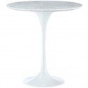 Modern Round White Marble Side Table Lippo