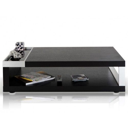 Contemporary black rectangular coffee table Nishi