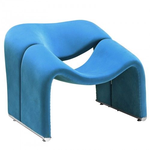 Modern Fabric Lounge Chair Flow