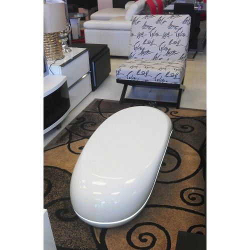 Contemporary high glossy white led coffee table Tele