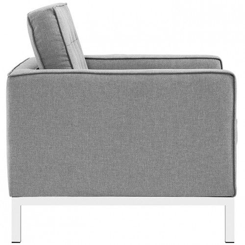 Modern Fabric Club Chair Loft
