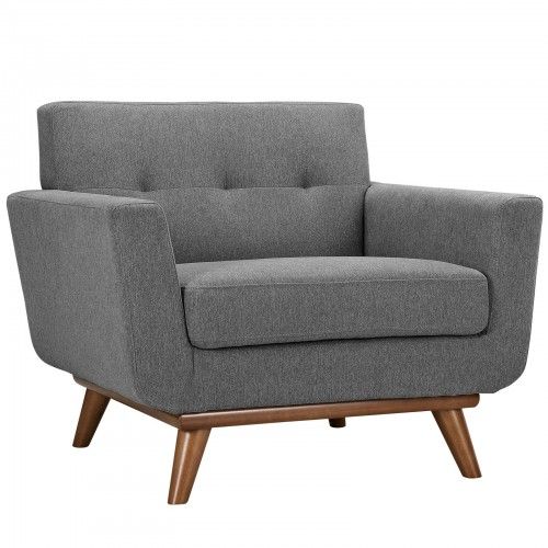Modern Fabric Lounge Chair Calvin