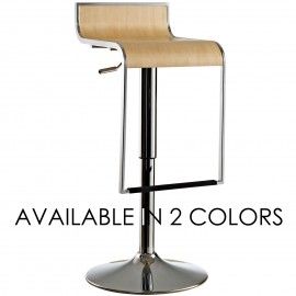 Modern Wood Adjustable Bar Stool Bergen