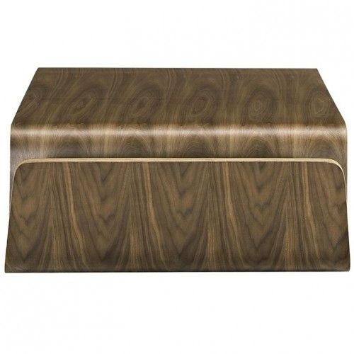 Modern Rectangular walnut plywood coffee table Avant