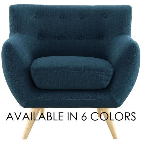Mid-century Modern Fabric Lounge Chair Harvey