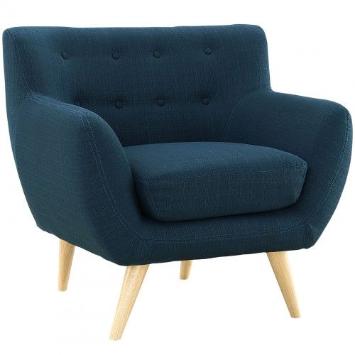 Mid-century Modern Fabric Lounge Chair Harvey