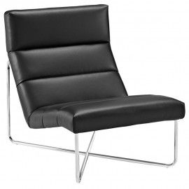Modern Leather Lounge Chair Edgar