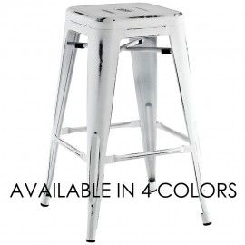 Industrial Metal Counter Stool Walk