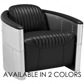 Modern Leather Lounge Chair Terra