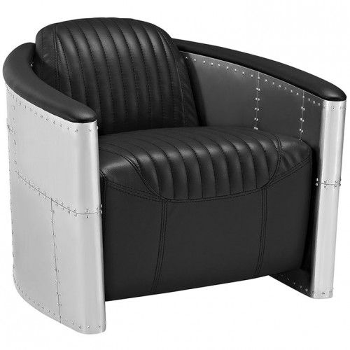 Modern Leather Lounge Chair Terra