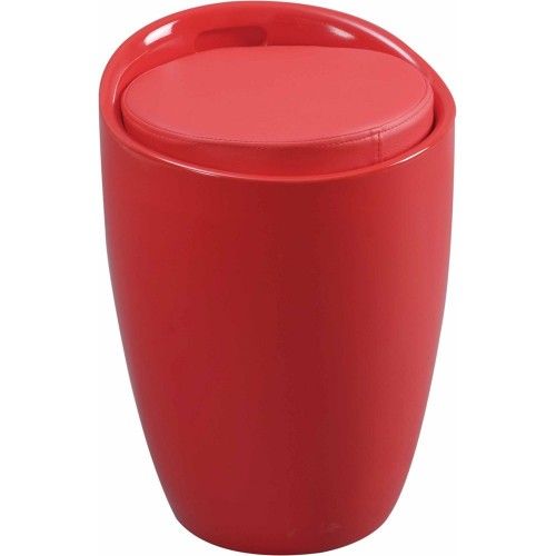Modern Plastic Accent Stool with storage Tommy