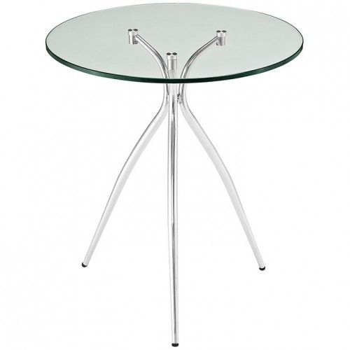 Modern Round Glass Side Table Rick