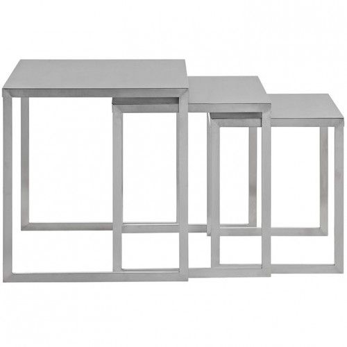 Industrial Stainless Steel Nesting Table Square