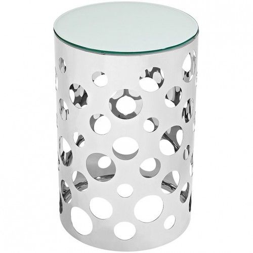 Modern Round Glass Side Table Concord