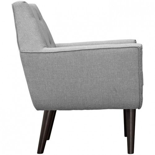 Mid-century Modern Fabric Lounge Armchair Nicolas