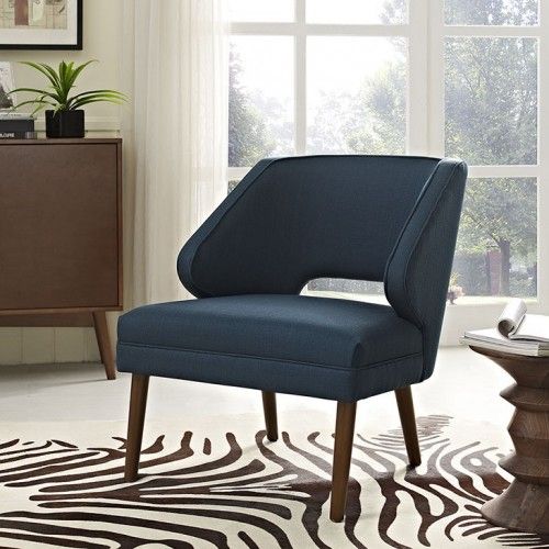 Mid-century Modern Fabric Lounge Armchair Jerome