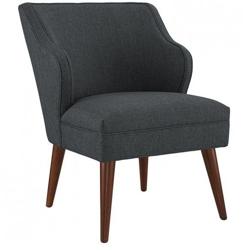 Mid-century Modern Fabric Club Chair Solo