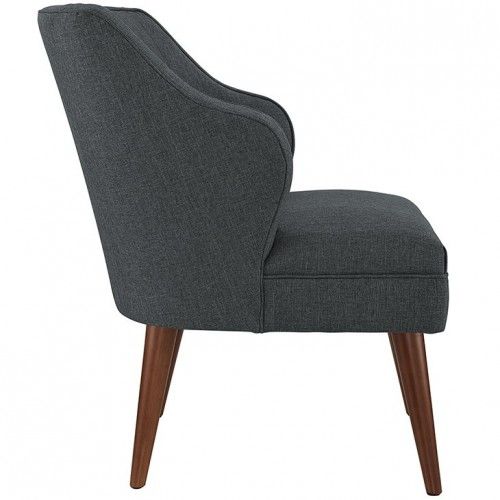 Mid-century Modern Fabric Club Chair Solo