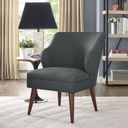 Mid-century Modern Fabric Club Chair Solo