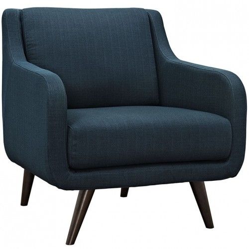 Mid-century Modern Fabric Lounge Chair Valencia