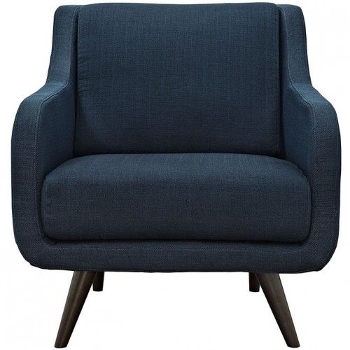 Mid-century Modern Fabric Lounge Chair Valencia
