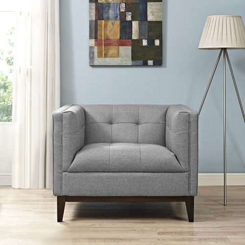 Mid-century Modern Fabric Club Chair Soma