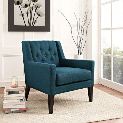 Mid-century Modern Fabric Lounge Chair Empire