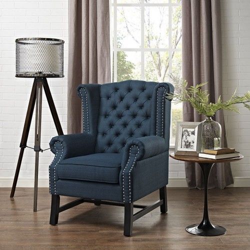 Fabric Club Chair Throne