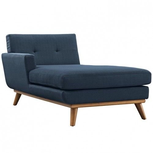 Mid-century Modern Fabric Left-Facing Sectional Sofa Calvin