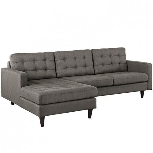 Mid-century Modern Fabric Left-Facing Sectional Sofa Imperial