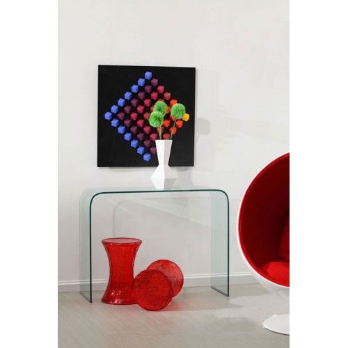 Modern glass console Mecca