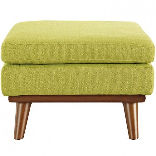 Mid-century Modern Fabric Ottoman Calvin