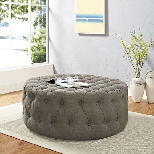 Modern Fabric Ottoman Asti