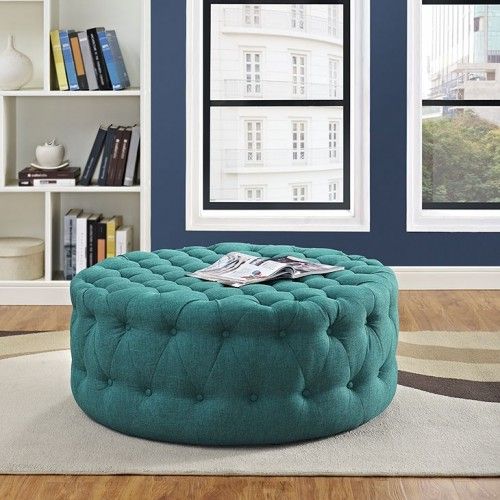 Modern Fabric Ottoman Asti