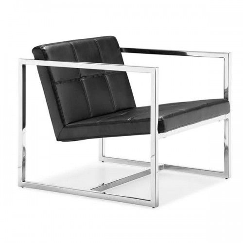 Modern black lounge chair Carbon