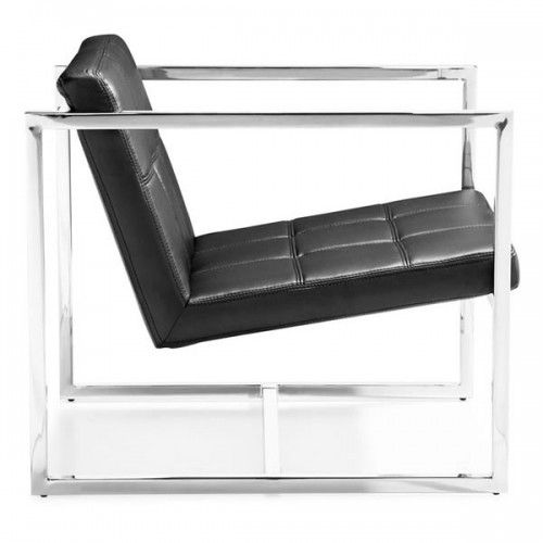 Modern black lounge chair Carbon